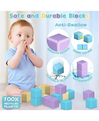 Gnuadz 56 Pieces 1.22 inch Magnetic Blocks Building Montessori Sensory Toys Kids Gifts