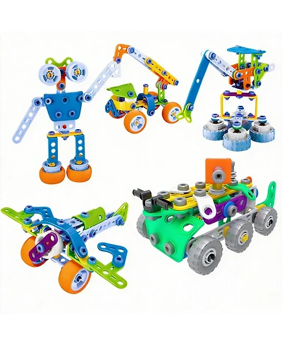 Gnuadz 175-piece Stem Building Toys Educational Construction Set - A