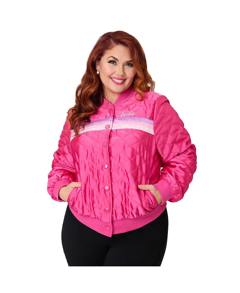 Unique Vintage Plus Quilted Varsity Jacket