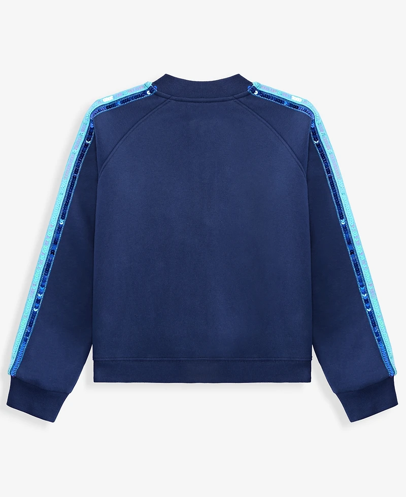 Epic Threads Girls' Xs-xl Sequin-Stripe Fleece Bomber Jacket, Macy's Exclusive