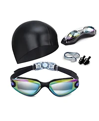 Gnuadz Swim Goggles Nose Clip Earplugs Cap Case Aqua