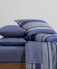 Tommy Hilfiger Lido Stripe Washed Microfiber -Pc. Comforter Set