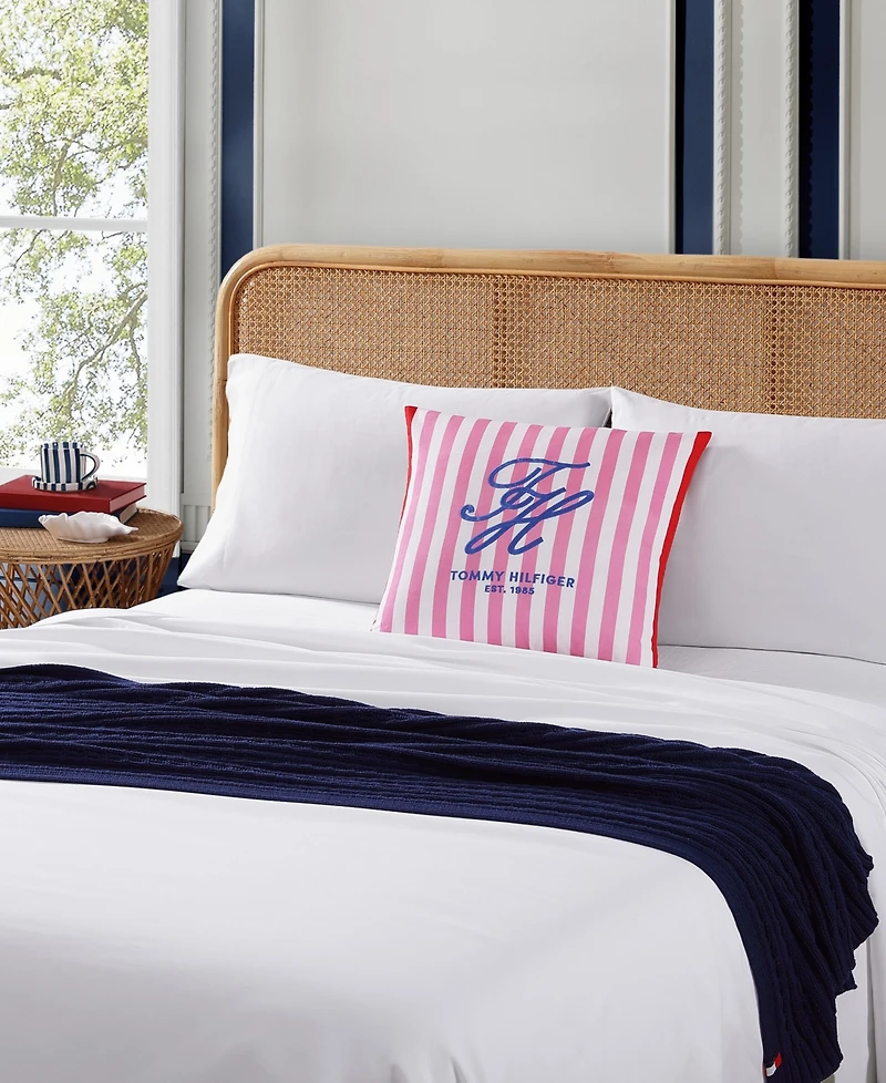 Tommy Hilfiger Beachfront Stripe Cotton Decorative Pillow