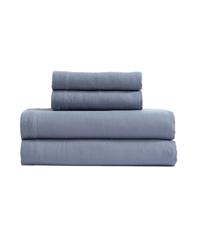 Calvin Klein Soho Solid Washed Cotton 4-Pc. Sheet Set