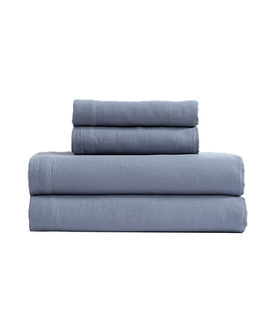 Calvin Klein Soho Solid Washed Cotton 4-Pc. Sheet Set, Queen