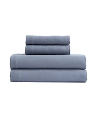 Calvin Klein Soho Solid Washed Cotton 4-Pc. Sheet Set