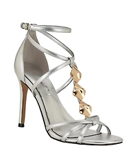 Guess Women's Chaella Embelished Strappy Stilleto Dress Sandals