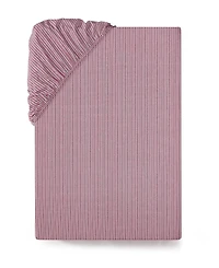 Tommy Hilfiger Highland Ticking 300-Thread Count Stripe Cotton Percale Fitted Sheet