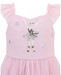 Pink & Violet Girls' 2T-6X Short-Sleeve Dress