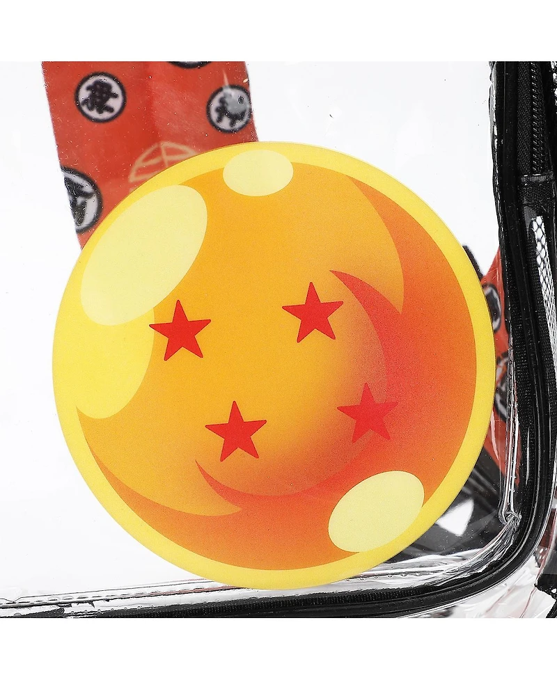 Dragon Ball Z Dragon Ball 16" Clear Backpack For School And Travel