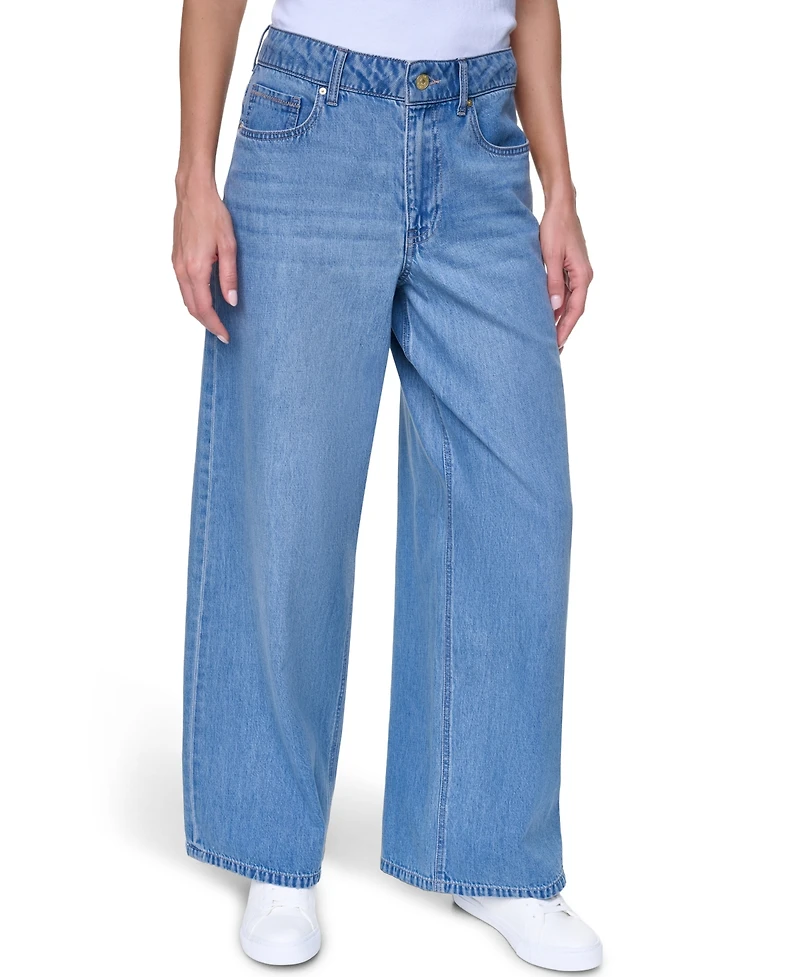 Nautica Women's Wide-Leg Relaxed-Fit Jeans
