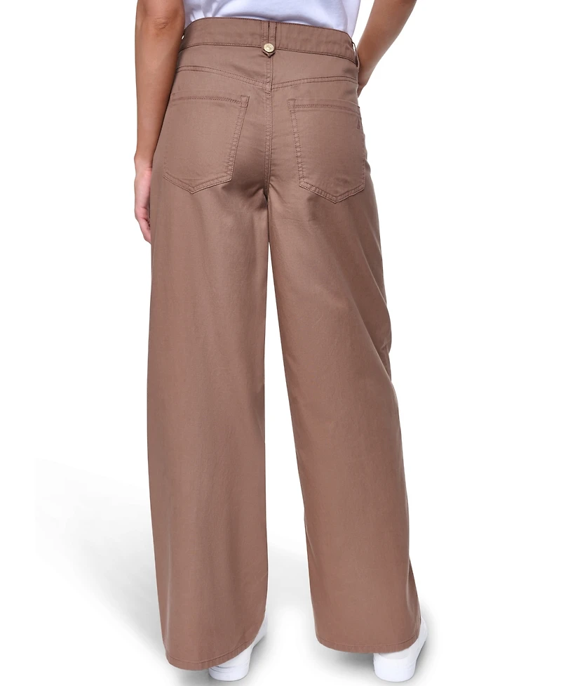 Nautica Women's Cotton-Blend Drawstring Relaxed-Fit Pants