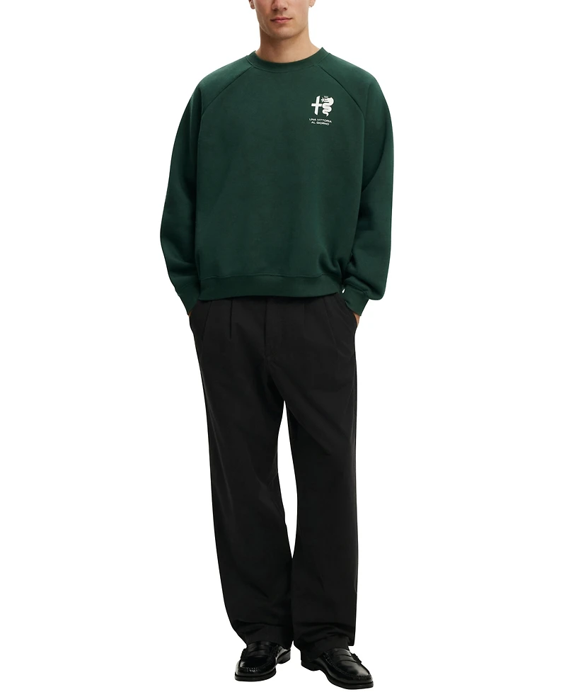 Cotton On Men's Modern Box-Fit Alfa Romeo Sweatshirt