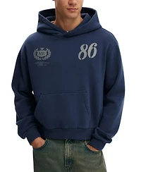 Cotton On Men's Cropped Modern-Fit Graphic Hoodie