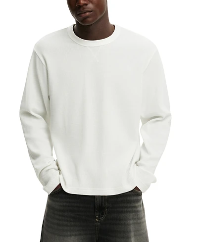 Cotton On Men's Cropped Modern-Fit Textured T-Shirt