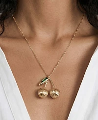 Ettika 18k Gold-Plated Sweet Cherry Necklace
