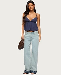 Edikted Women's Alina Studded Babydoll Tank Top
