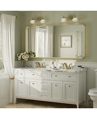 Apmir 60" x 30" High-Strength Tempered Glass and Aluminum Alloy Framed Wall Decor Bathroom Vanity Mirror