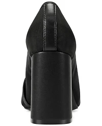Karl Lagerfeld Paris Women's Savannah Mesh High Block Heel Pumps