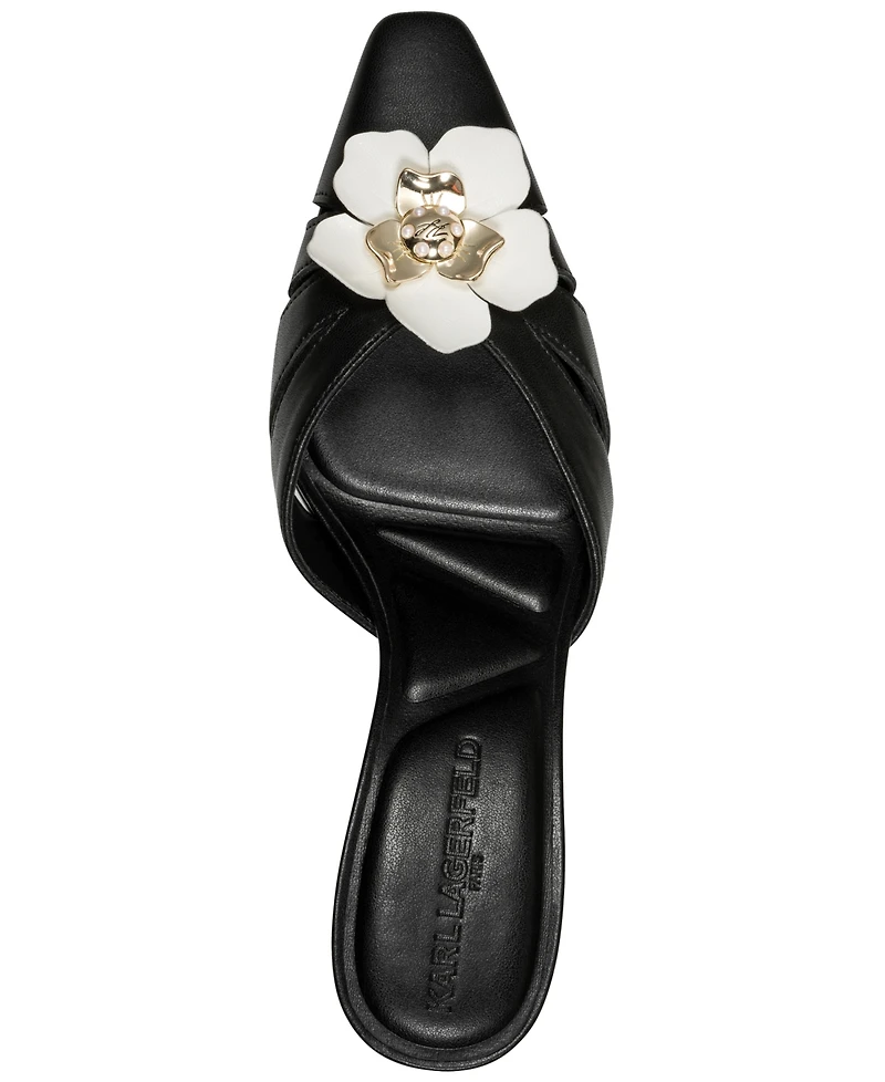 Karl Lagerfeld Paris Women's Salge Pointed Toe Mid Pumps