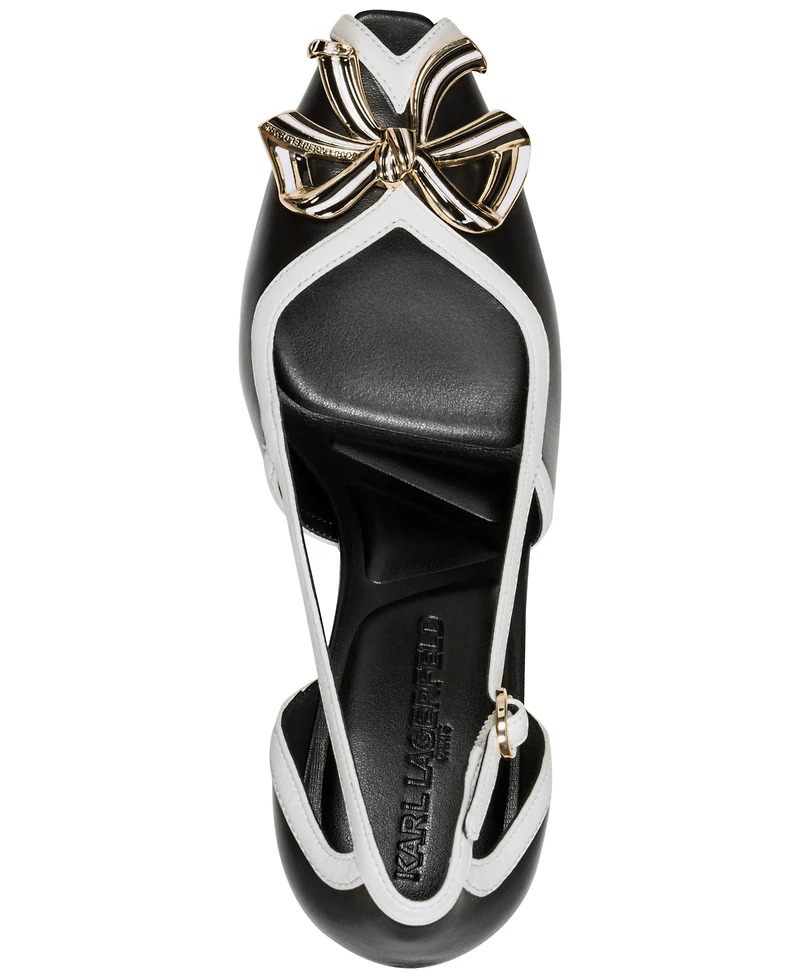 Karl Lagerfeld Paris Women's Lacey High Dress Sandals