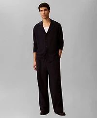 Calvin Klein Men's Linen-Blend Regular-Fit Sweater