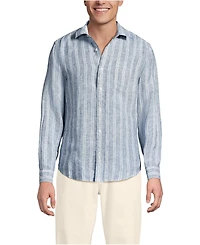 Lands' End Big & Tall Long Sleeve Linen Shirt