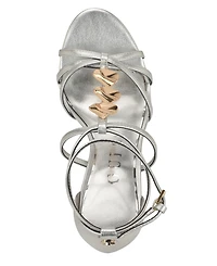 Guess Women's Chaella Embelished Strappy Stilleto Dress Sandals