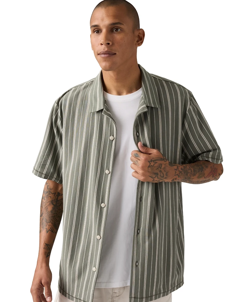 Levis Premium Men's Short-Sleeve Knit Camp Shirt