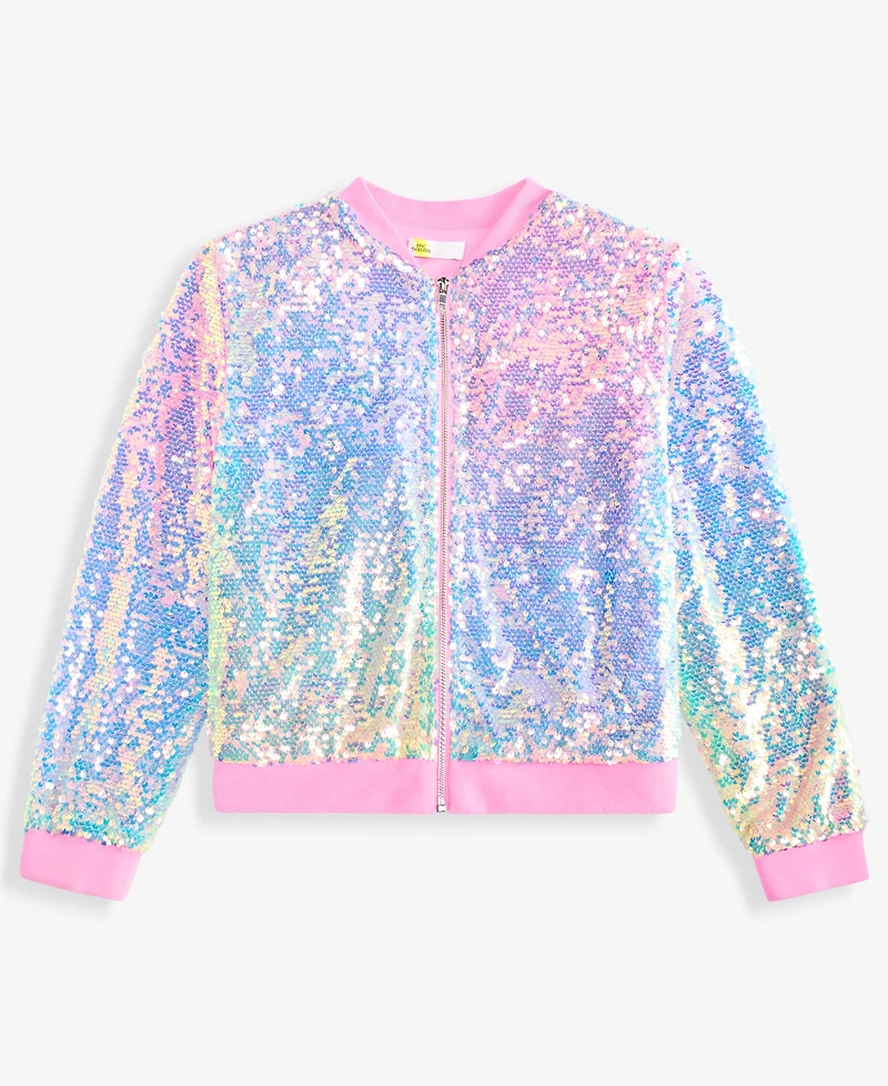 Epic Threads Girls' Xs-xl Sequin Bomber Jacket, Macy's Exclusive