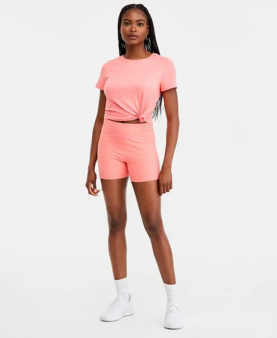 Id Ideology Women's Studio 7" Bike Shorts, Exclusively at Macy's