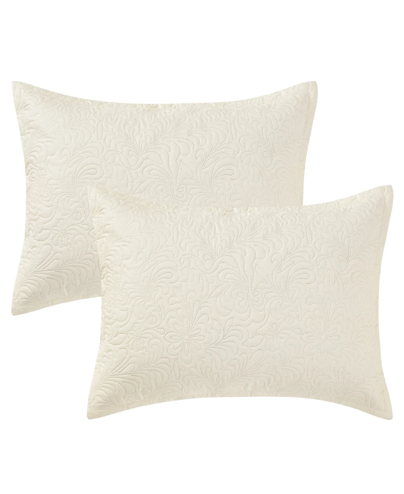 Chelsea Loft Pinsonic Floral Embossed -Pc. Quilt Set