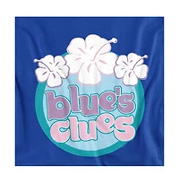 Logovision Men's Blues Clues Classic Hawaiian Flowers T-Shirt