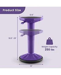 Gouun Adjustable-Height Wobble Active Learning Stool for Office