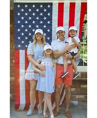 Bits and Bows Women's American Flag Bow Baseball Hat