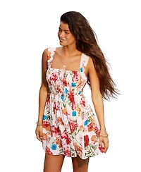 Cupshe Women's Country Blossoms Floral Mini Beach Dress