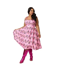 Unique Vintage Plus 1950s Cotton Swing Dress