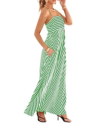 Cupshe Women's Subtle Lines Striped Maxi Beach Dress