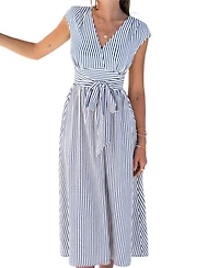 Cupshe Women's V-Neck Pull-On Shirt Dress