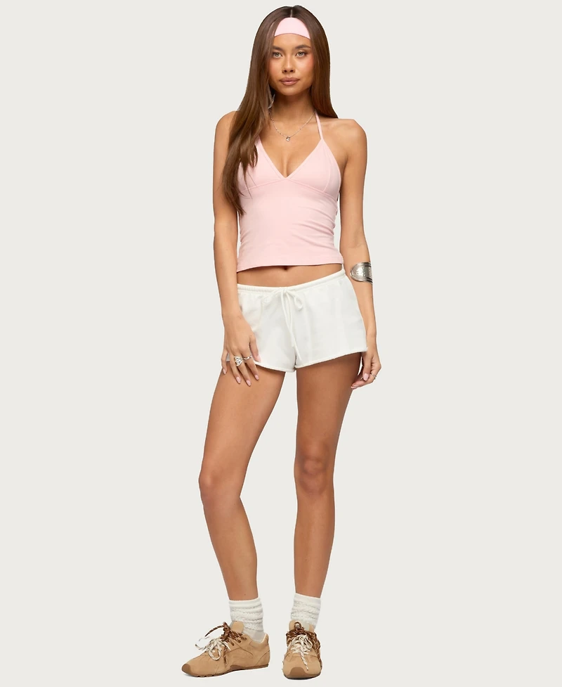 Edikted Women's Noriah V Neck Halter Top
