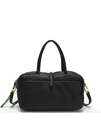 Susu Madison Soft Pebbled Leather Mini Top Handle Satchel Crossbody Bag Small Structured Camera Handbag