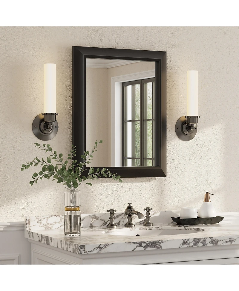 Apmir 16" x 20" Inch Thick Metal Framed Wall Mirrors for Bedroom