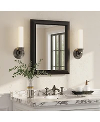 Apmir 16" x 20" Inch Thick Metal Framed Wall Mirrors for Bedroom