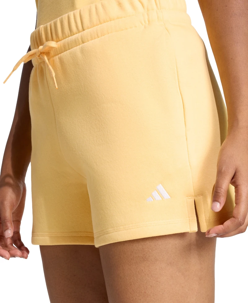 adidas Women's Essentials Small Logo Fleece Shorts