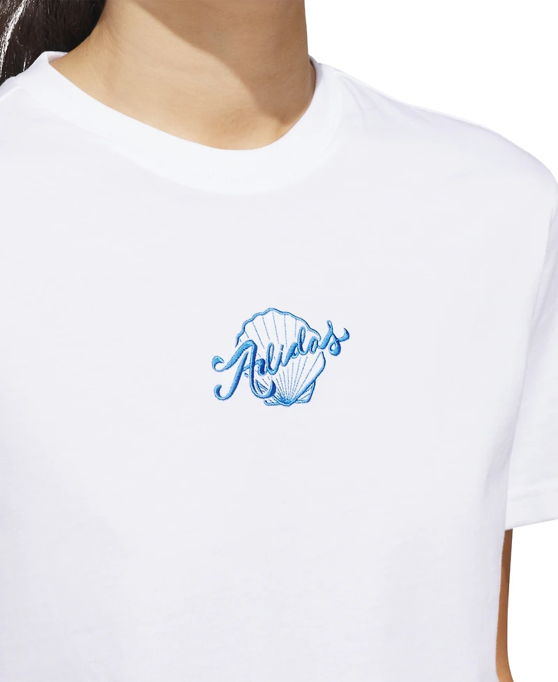 adidas Women's Crewneck Short-Sleeve Cotton T-Shirt