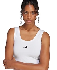 adidas Women's Essentials Small Logo Cotton Tank Top