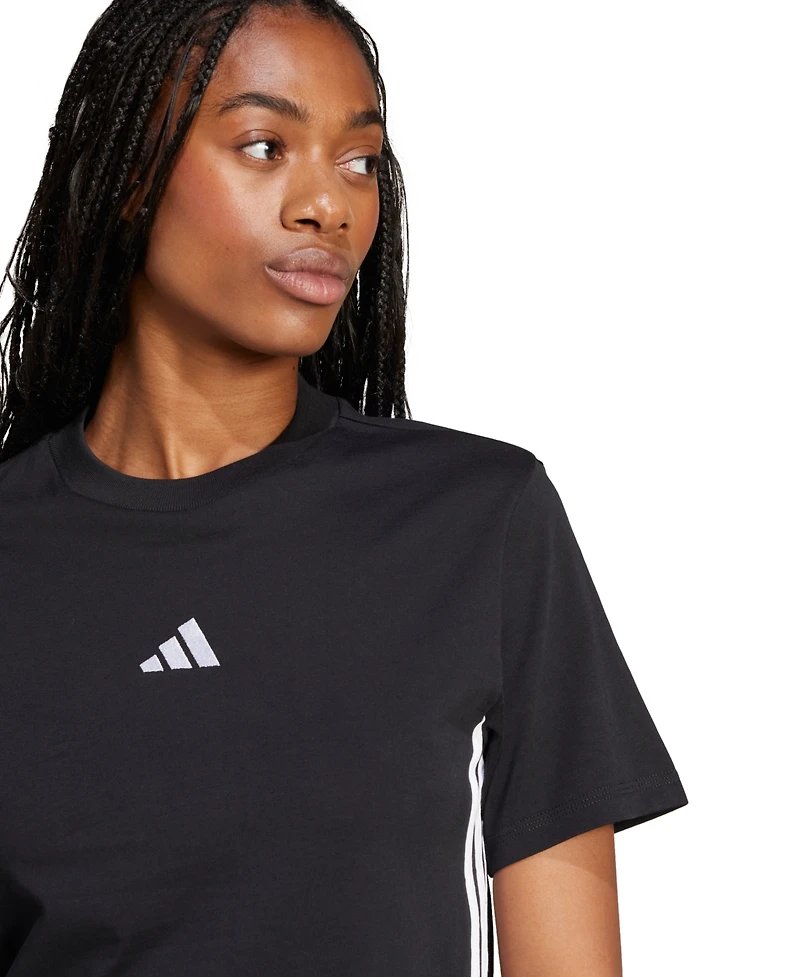 adidas Women's Essentials 3-Stripes Cotton T-Shirt