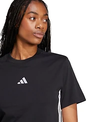 adidas Women's Essentials 3-Stripes Cotton T-Shirt