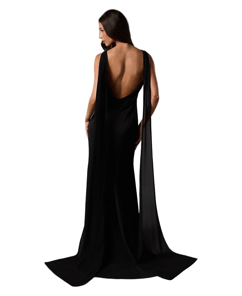 Coast Women's Cowl Back Crepe Maxi Dress