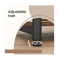 Slickblue 2 Tier Side Tables Set for Living Room Bedroom Storage Shelf